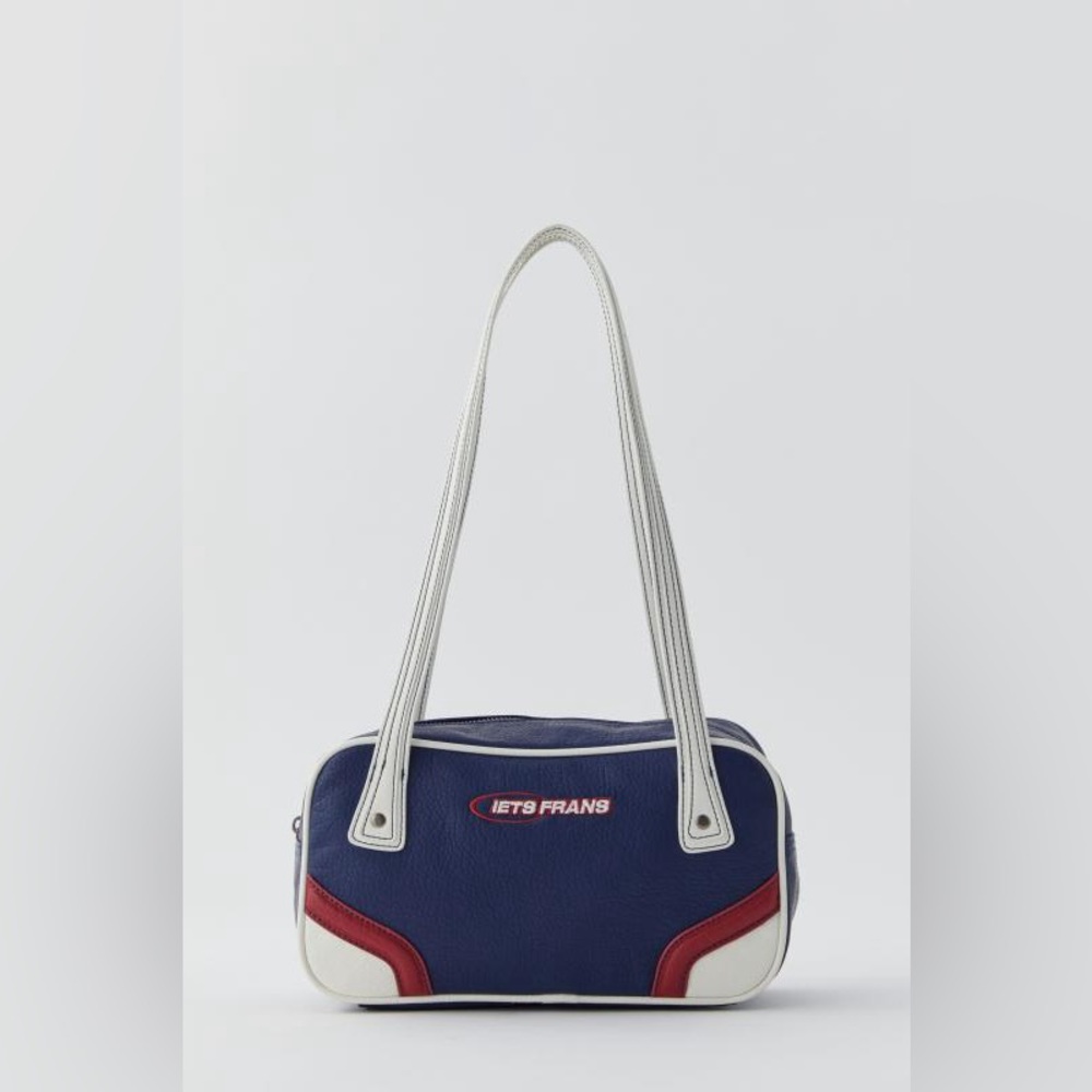 Urban Outfitters iets frans... Bowler Bag, Navy + Ivory + Red, NWT